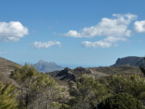 Looking at Sierra Bernia from our lunch location
