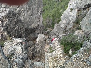 One of the gully scrambles