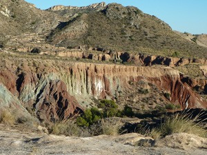 From the car park into the barranco
