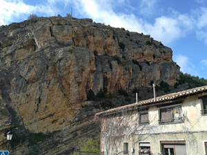 Crags above the village