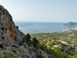 Rising up from Altea Hills