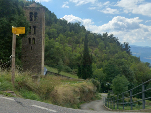 Cemetery and bell tower in Bescaran