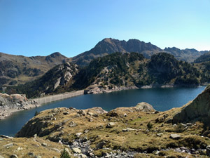 Looking back over the dam