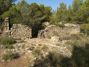 Ruined house below the summit