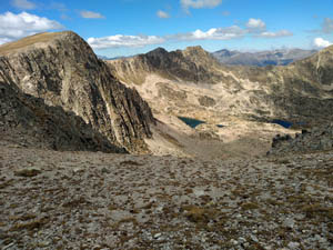 View NE over our route
