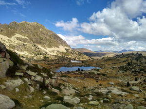 Unnamed lake on our return from Col Montmalus