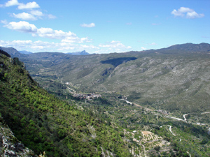 Benirrama from the ridge