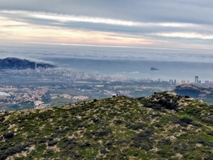View down to coast