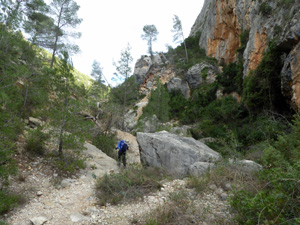 The barranco to the Prehistoric Paintings