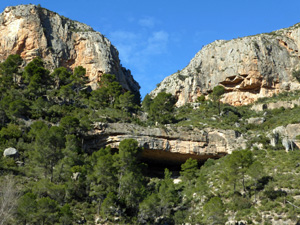 Cliffs popular with rock climbers