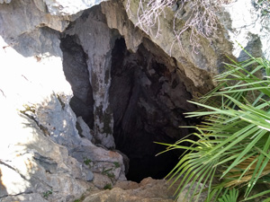 One of the cave entrances