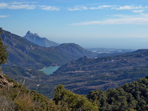 View down the Guadalest Valley from the Ridge
