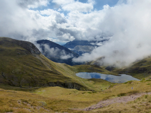 From the col down to our first lake