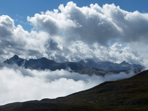 Looking back over the Aragon valley