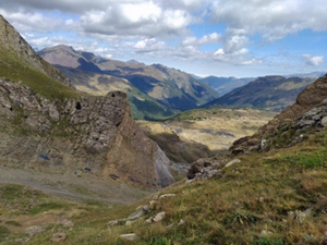 Looking back from the col