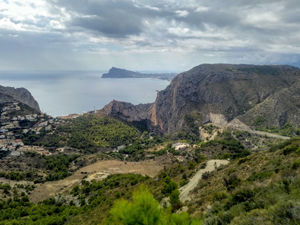 Looking over the Mascarat gorge and its tunnels