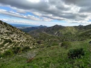Distant Segaria ridge and coast