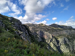 Upper barranco scenery