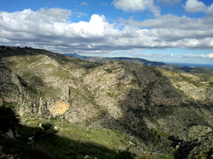 Looking N to distant Montduver