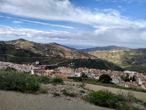 Looking back over Competa