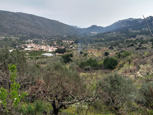 View down the valley