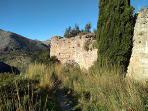 Imposing wall remains