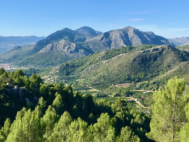 View west to Penya del Migdia