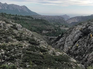 View to coast from Serra de Bernia