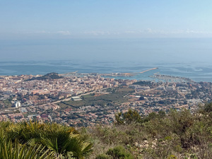 View down to coast