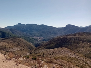 Serrella ridge in the distance