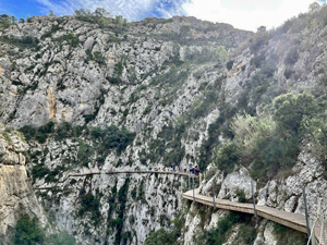 The Amadorio Gorge walkway.