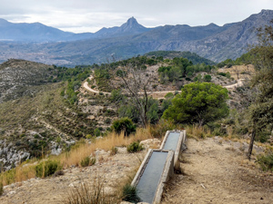 View from Font d' Olbit across to Benicadell