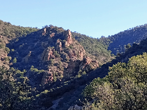 Rocky castle on our ascent