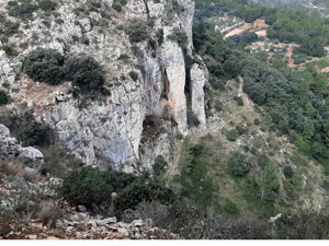 View looking down from the Badall Exit