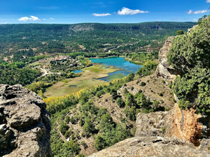 View from cliff top towards Una & the Lagoon.