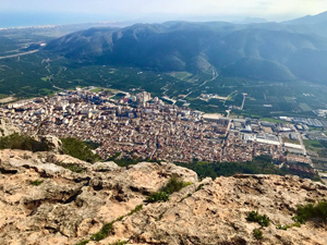 View from the Mirador over Tavernes de la Valldigna.