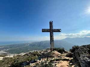 The summit cross.