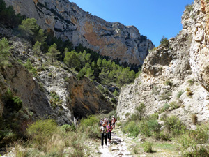 Above us the ridge walk earlier