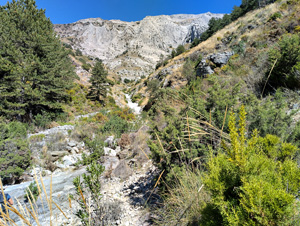 Gorge running down from La Maroma