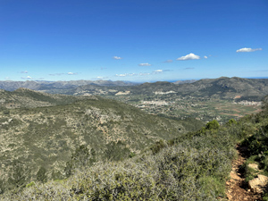 3. View across Jalon Valley from El Cau ridge
