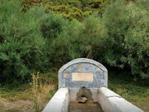 Font with fresh water