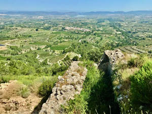 View from Castell de Carbonera over Huertas