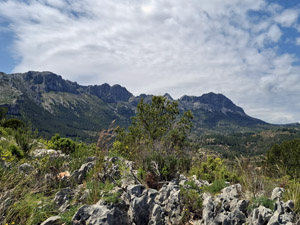 Bernia from the top of the second ascent