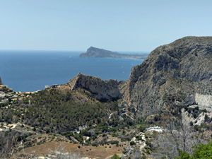 Benidorm and Sierra Helada in far distance